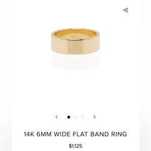 Zoe Chicco 6mm 14K gold band, size 5